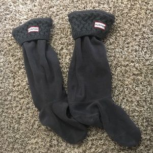 hunter boot sock grey